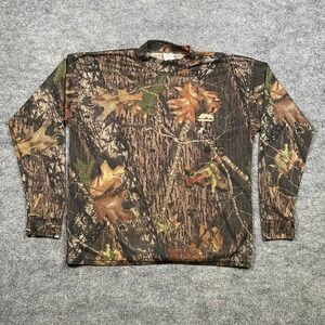 SilverMax Camo Long Sleeve Mock Neck Shirt Men's Mossy Oak Break Up Country